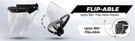 Autofy Flipup Helmet Visor Polycarbonate Face Shield for Men Women ...