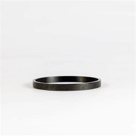 Stainless Steel Geometric Black Bracelet