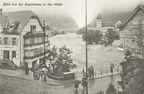 Feldkirch - Hochwasser - 1910 - Wiener Werkstätte Postkarten