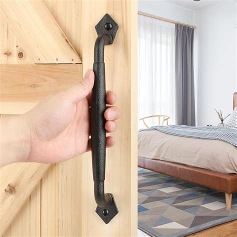 Eumtenr Sliding Rustic Barn Door Handles, 12 Inch Heavy Duty India | Ubuy