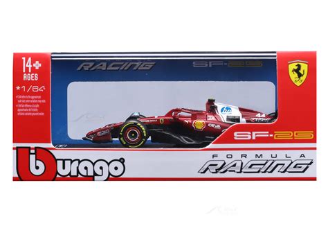 Bburago F1 Ferrari SF25 2025 Lewis Hamilton Australia GP 1/64 Scale Mo ...