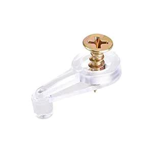 uxcell Glass Retainer Clips Kit, 1inch Cabinet Glass Door Clips Holder ...
