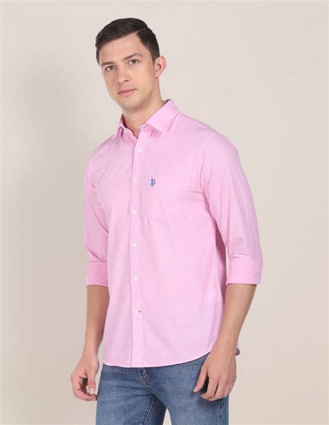 Textured Cotton Shirt – U.S. Polo Assn. India