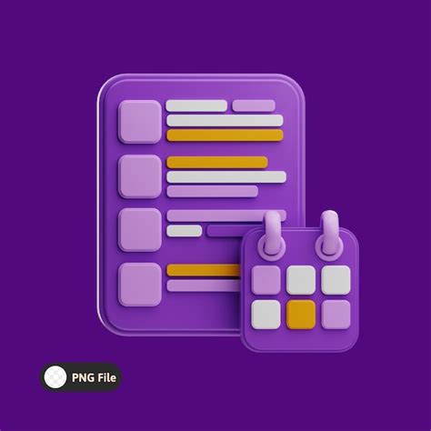 3d checklist and calendar | Premium PSD
