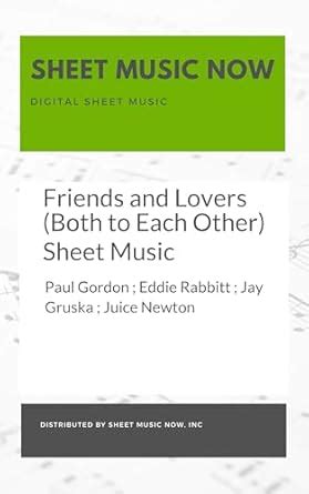Friends and Lovers (Both to Each Other) Sheet Music eBook : Gordon ...