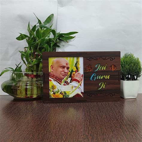 MDF Wood Art Work Led Frame Wooden Color with Laser Cut Finish (Led Ja ...