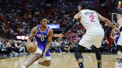 NBA: Without Joel Embiid, Philadelphia 76ers thump Miami Heat | NBA ...