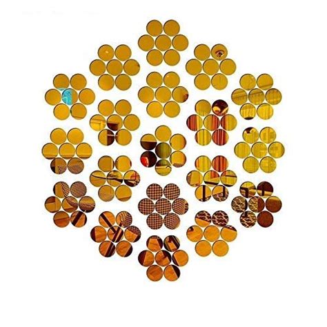SPIRITED 100 Duck Dot 3D Mirror Acrylic Wall Stickers Home Office and ...