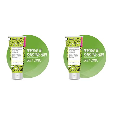 Aroma Magic Cucumber Sun Screen Lotion, SPF 30, 100ml (Pack of 2 ...