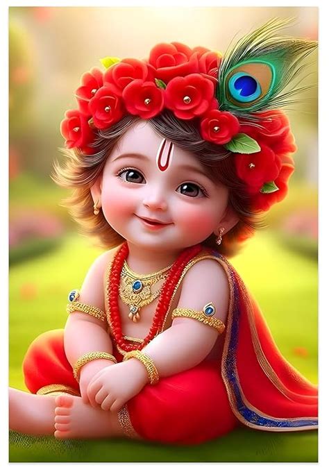 krishna baby poster for pregnant women | Cute little Bal Gopal Baby God ...