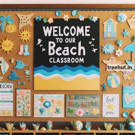 Beach Bulletin Board Ideas and Beach Door Décor | Beach Classroom Décor ...