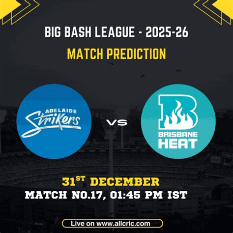 Adelaide Strikers vs Brisbane Heat Match Prediction & Fantasy Tips