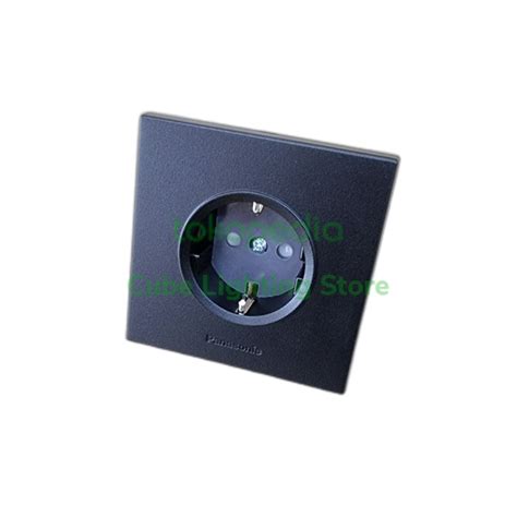 Jual STOP KONTAK PANASONIC STYLE E HITAM STOPKONTAK HITAM WESJP 1121 B ...