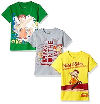 Buy Chhota Bheem Boys' T-Shirt (Pack of 3) (8904157860307) 5-6 Years at ...