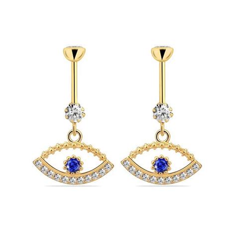 GOLDEN HOLLOW EVIL EYE – MyPiercingBook