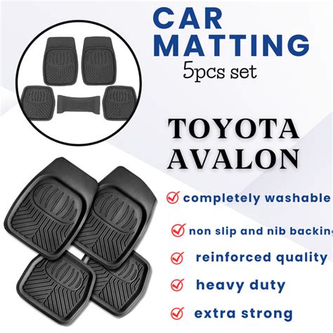 TOYOTA AVALON 5pcs. High Quality Car Floor Mat Anti-slip Mat Palanggana ...
