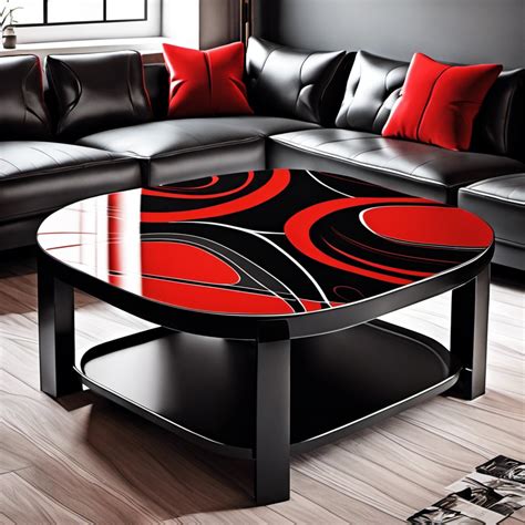 20 Trendy Red and Black Coffee Table Ideas for Your Stylish Living Room