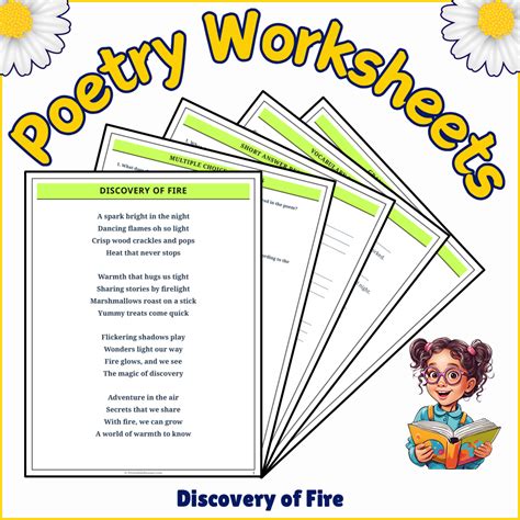 Discovery of Fire | Poem Grammar Worksheet Printable Activity ...