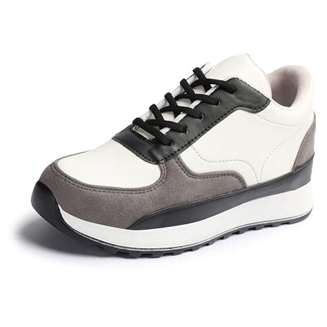 Buy Vendoz Women Casual Shoes White Black Sneakers - 36 EU at Amazon.in