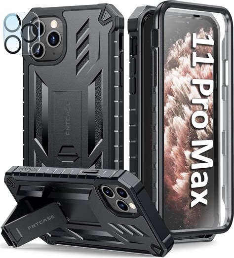 FNTCASE für iPhone 11 Pro-Max Hülle: Rundumschutz Handyhülle mit ...