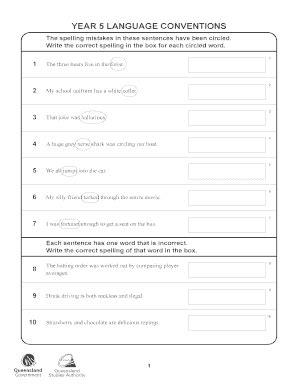 Fillable Online Set 2 Language conventions (PDF, 733 kB ) - QCAA Fax ...