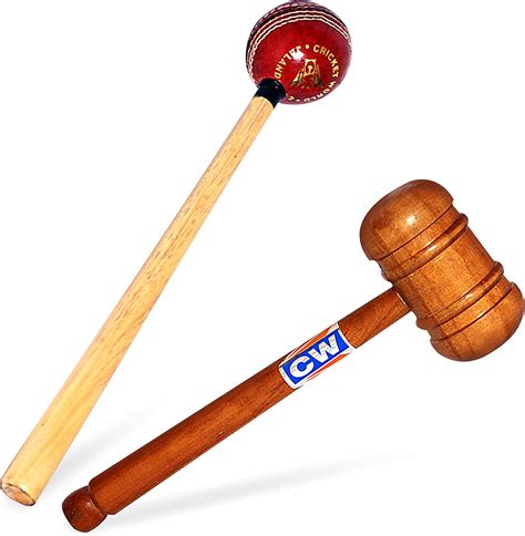 Buy CW Sports Cricket Set Wooden Combo Pack of Wooden Knocking Hammer ...