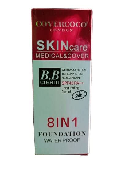 DAQAN COVERCOCO LONDON BB CREAM 8IN1 FOUNDATION WATERPROOF 24HR LONG ...