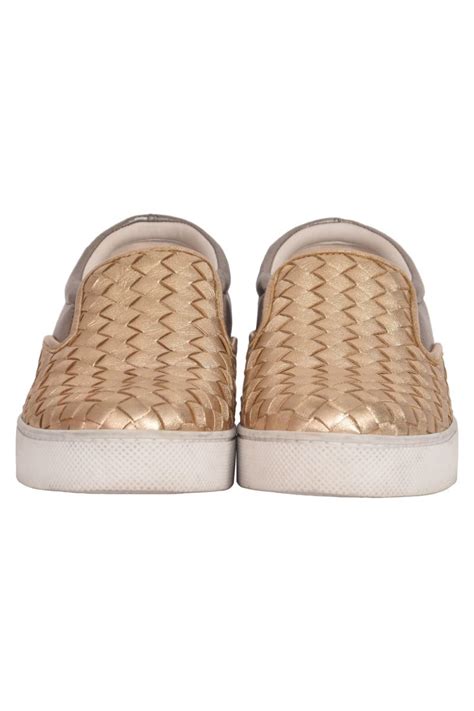 Bottega Veneta Metallic Slip -ons