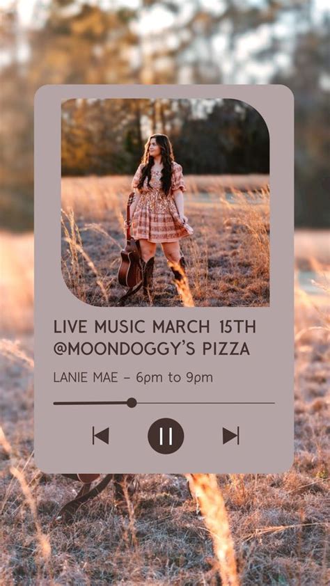LIVE MUSIC BY LANIE MAE, Moondoggy's Pizza & Pub, Brunswick, March 15 ...