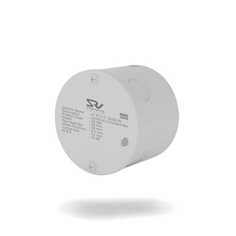 Concealed Box 2.5" Range | Durable Electrical Box – SRV Electricals ...