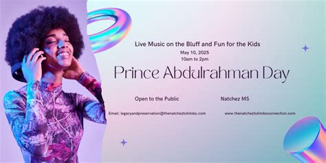 Prince Abdulrahman Ibrahima Sori Day, Natchez Bluff WalkingTrail, 9 May ...