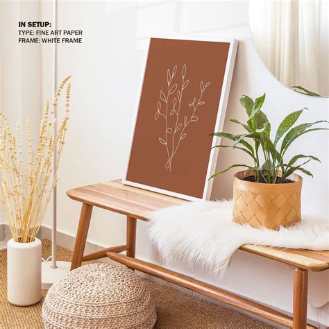 Feuille 01: Buy Best Framed One Line Art Painting Online – Dessine Art