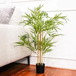 Buy Nostrae by Ekhasa Bamboo Artificial Plant with Pot for Home Decor ...