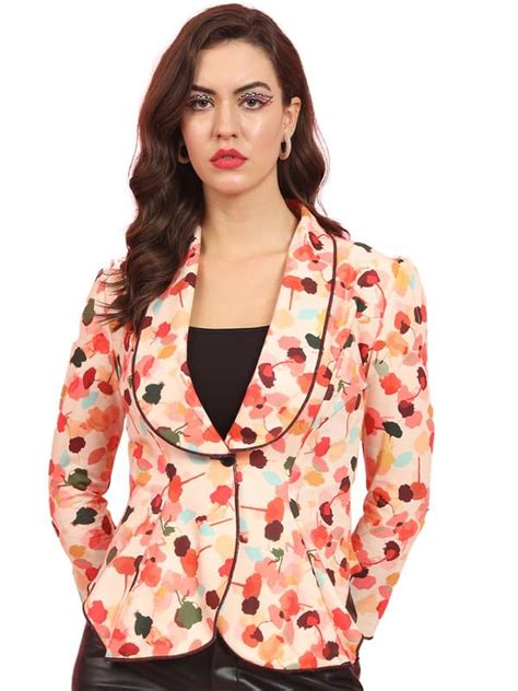 Buy Tandul Women's Blazer-Multicolor Casual Blazer, Single Breasted ...