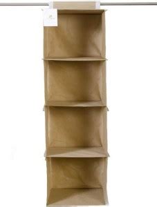 E Solutions WARDROBE ORGANISER 4 SHELF CLOSET HANGING ORGANISER ESCC ...