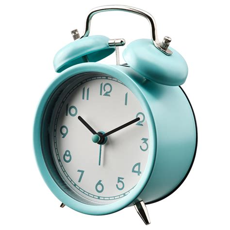PLIRA alarm clock, turquoise, 10 cm (4") - IKEA