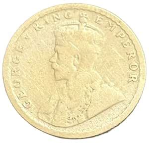 1919 Silver 1/4 Rupee George V British India Coin : Amazon.in: Toys & Games