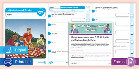 Maths Assessment Year 5: Multiplication and Division