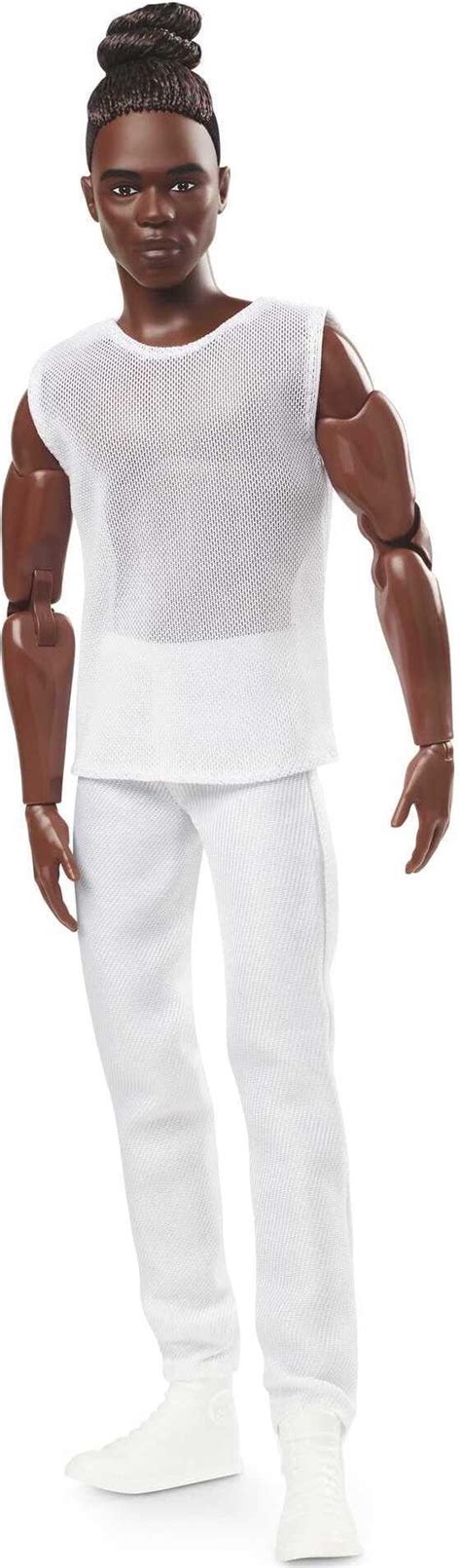 Buy Barbie Signature Posable Barbie Looks Ken Doll, Brunette with Bun ...