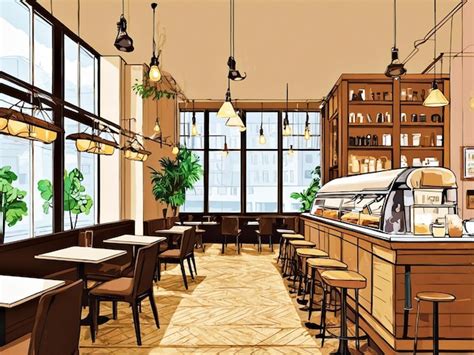 Coffee Shop Vector Image 的图像结果