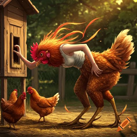 A majestic anthropomorphic rooster holds two ornate fountain pens ...