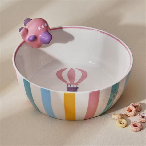 Buy Slate Stoneware Striped Cereal Bowl - 530ml from Home Centre at ...