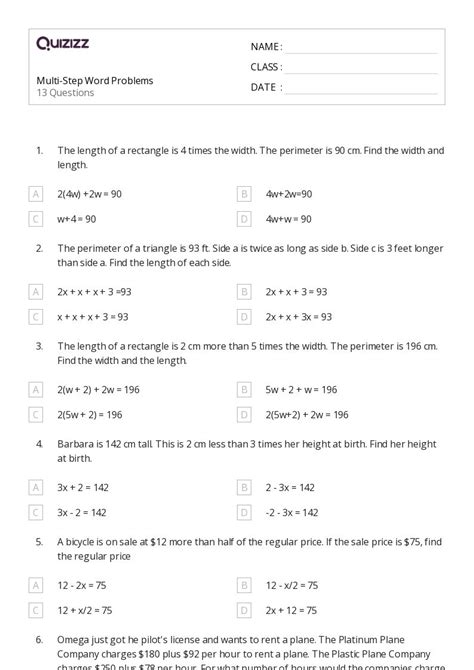 Image result for Multi-Step Word Problems