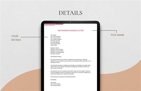 Partner Letter Template 的图像结果