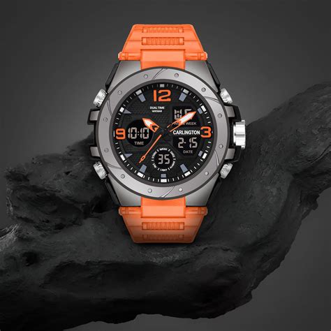 Carlington Analog Digital Sports Watch - 9105