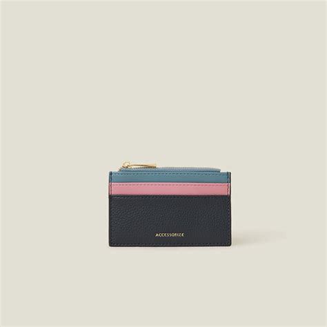 Blue Colourblock Cardholder - Accessorize India