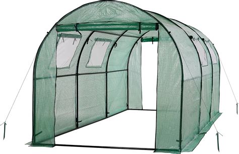 Buy Ogrow® Deluxe Walk-in Tunnel Greenhouse with Cover - Green Online ...