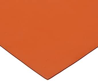 Silicone Sheet, 50A Durometer, Smooth Finish, Adhesive Backing, Orange ...