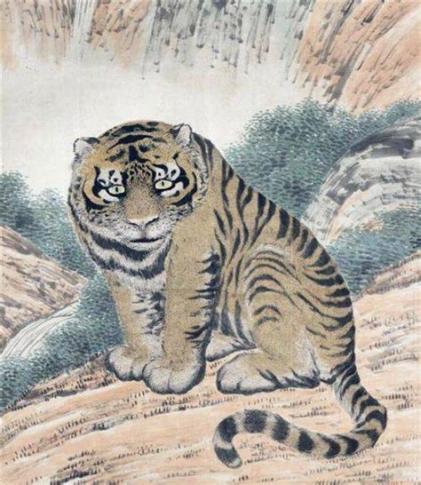 古代老虎长啥样？从古画中直观古人眼中的老虎，网友：这叫猛虎？_华南虎