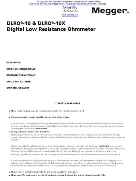 Image result for Using Megger DLR 10